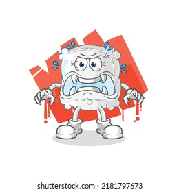 the sugar sack monster vector. cartoon character