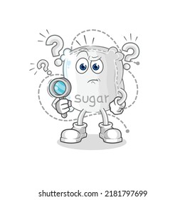 the sugar sack searching illustration. character vector