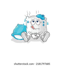 the sugar sack sick vector. cartoon character