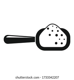 Sugar sack spoon icon. Simple illustration of sugar sack spoon vector icon for web design isolated on white background