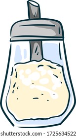 Sugar shaker, illustration, vector on white background