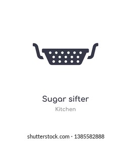sugar sifter icon. isolated sugar sifter icon vector illustration from kitchen collection. editable sing symbol can be use for web site and mobile app