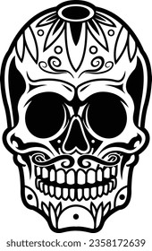 Sugar Skull Calavera Skull Day of the Dead Tattoo