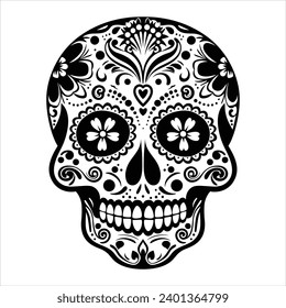 Sugar Skull Calavera Vector Illustration