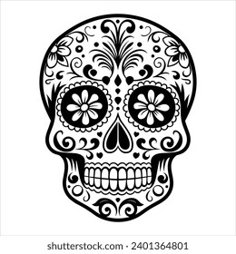 Sugar Skull Calavera Vector Illustration