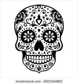 Sugar Skull Calavera Vector Illustration