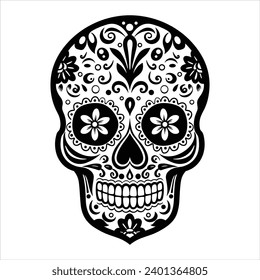 Sugar Skull Calavera Vector Illustration