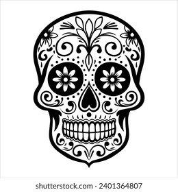 Sugar Skull Calavera Vector Illustration