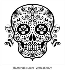 Sugar Skull Calavera Vector Illustration