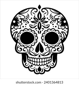 Sugar Skull Calavera Vector Illustration