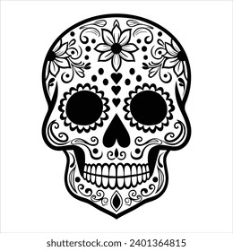 Sugar Skull Calavera Vector Illustration