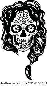 Sugar Skull, Catrina, Skull Tattoo, Mexican Skull, Day of the dead