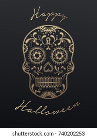 Sugar Skull day of the dead and Halloween.