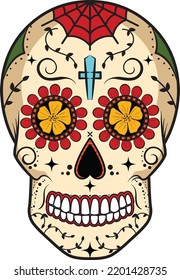 Sugar Skull Day of the Dead, Sugar Skull illustration
