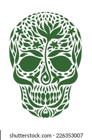 sugar skull day of the dead illustrations design
