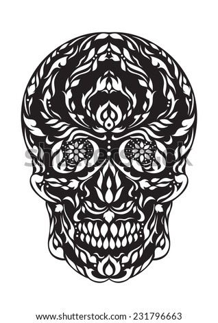 Sugar Skull Day Dead Illustrations Design Stock Vector Royalty Free