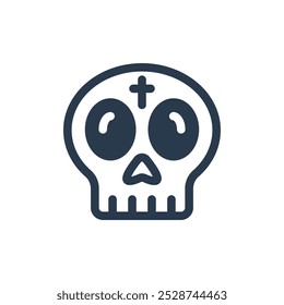 Sugar Skull for Day of the Dead Vector Icon