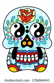 sugar skull design from rose,yinyan and sunny detail