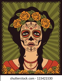 Sugar skull girl