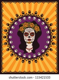 Sugar skull girl