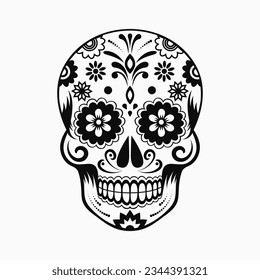 Sugar skull icon. Day of the Dead. Vector illustration