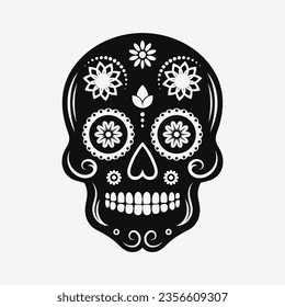 Sugar skull icon. Day of the Dead. Vector illustration