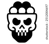 Sugar Skull icon for web, app, infographic, etc