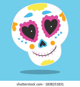 sugar skull kid design vector illustration