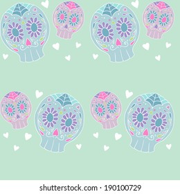 Sugar skull pattern