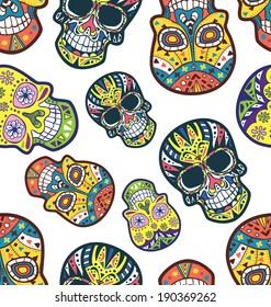 sugar skull pattern