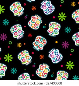 Sugar skull pattern