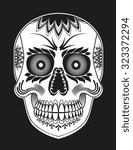 Sugar Skull Vector Illustration