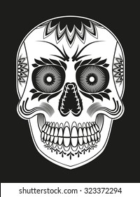 Sugar Skull Vector Illustration