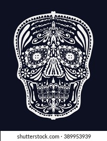 Sugar skull. Vector illustration