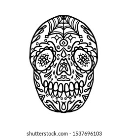 Sugar Skull Vector Illustration art