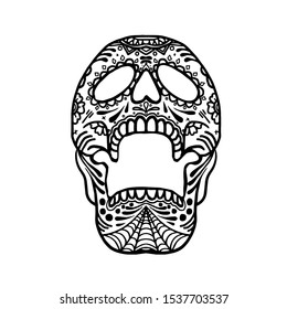 Sugar Skull Vector Illustration art