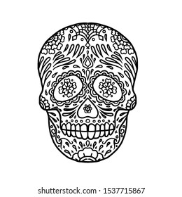 Sugar Skull Vector Illustration art
