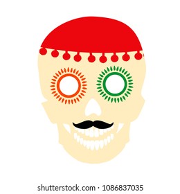 Sugar skulls. Day of the Dead. Halloween 
