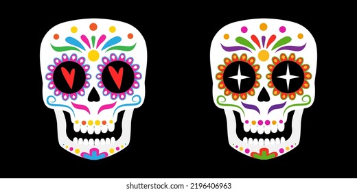 Sugar skulls. Dia de los muertos - day of the dead.