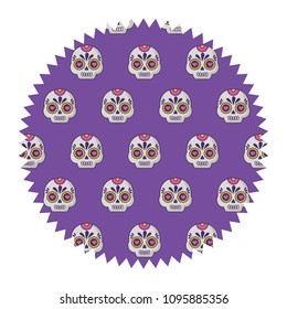 Sugar skulls pattern design