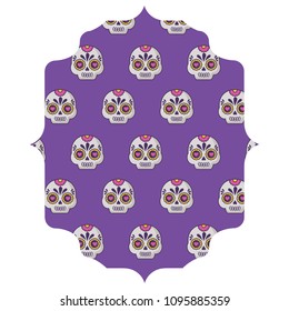 Sugar skulls pattern design