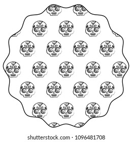 Sugar skulls pattern design