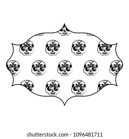 Sugar skulls pattern design