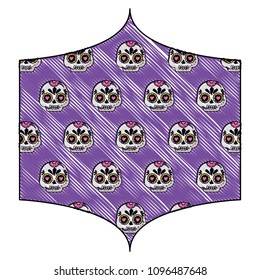 Sugar skulls pattern design