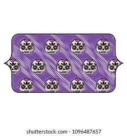 Sugar skulls pattern design