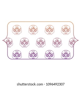 Sugar skulls pattern design