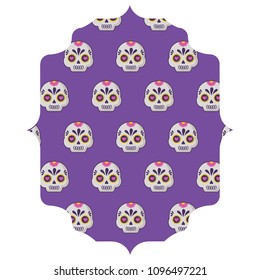 Sugar skulls pattern design