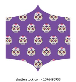 Sugar skulls pattern design
