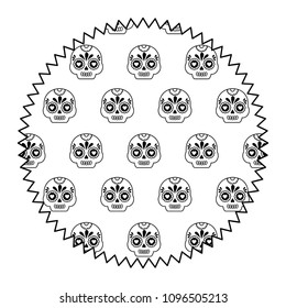 Sugar skulls pattern design