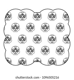 Sugar skulls pattern design